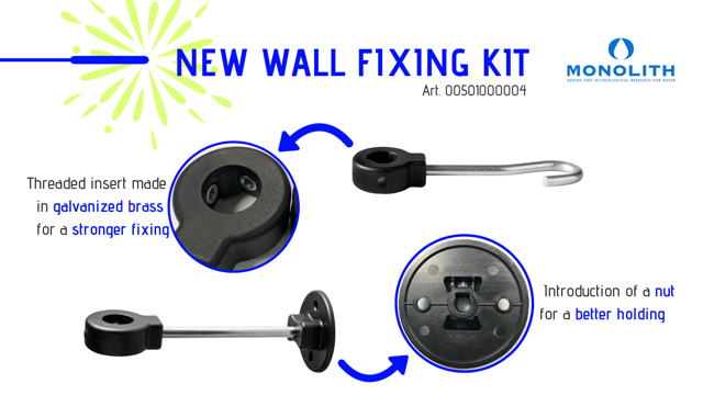 New wall fixing kit
